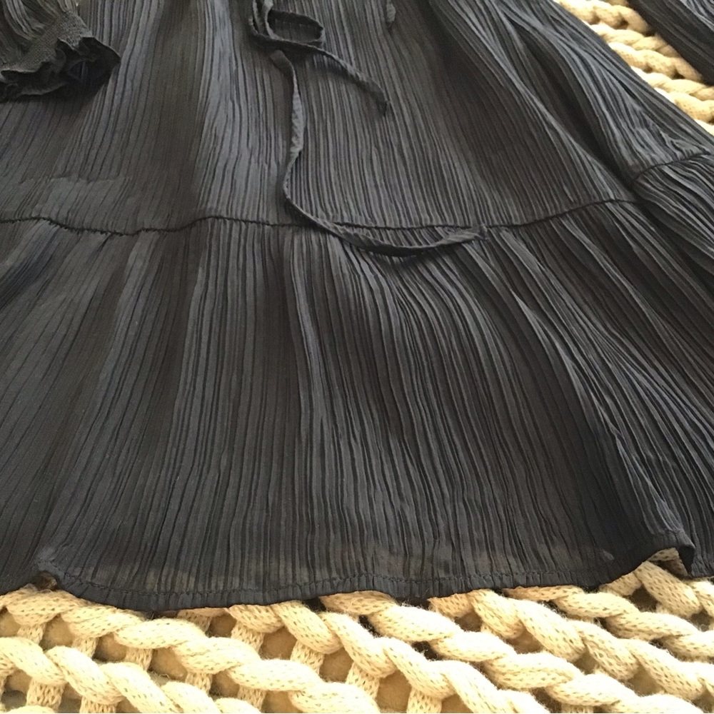 NWT LOFT Black dress spring summer lightweight size medium - Picture 6 of 7